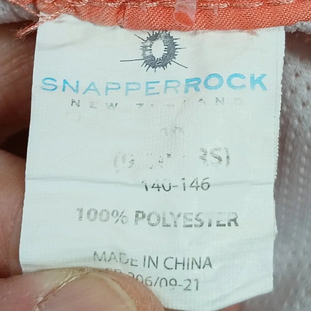 Snapper Rock Swim Trunks Youth 10–12 Orange Surf Truck Palm‎ Print